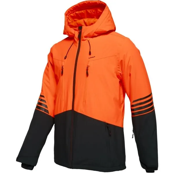 LOAP LAWNOR Pánska lyžiarska bunda, oranžová, veľkosť