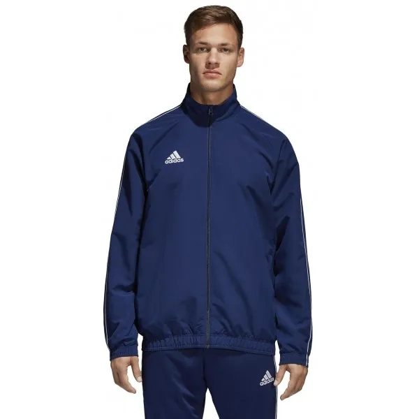 adidas CORE18 PRE JKT Pánska športová bunda, tmavo modrá, veľkosť