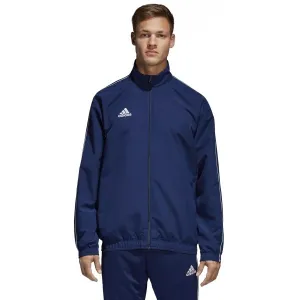 adidas CORE18 PRE JKT Pánska športová bunda, tmavo modrá, veľkosť