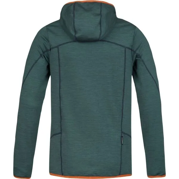 Hannah DAMAR HOODY Pánska funkčná mikina, tmavo zelená, veľkosť
