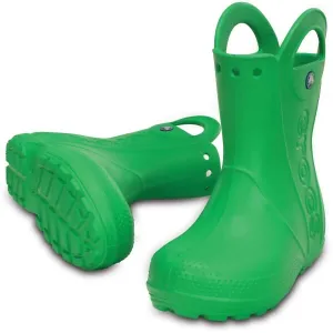 Crocs HANDLE IT RAIN BOOT KIDS Detské gumáky, zelená, veľkosť 32/33