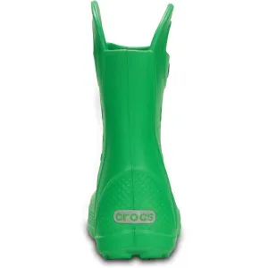 Crocs HANDLE IT RAIN BOOT KIDS Detské gumáky, zelená, veľkosť 32/33