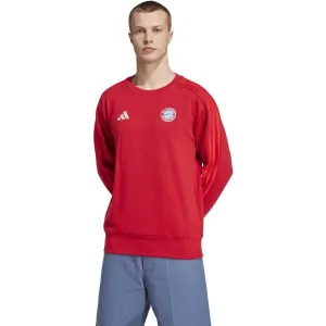 adidas FC BAYERN DNA SWT Pánska mikina, červená, veľkosť XXXL