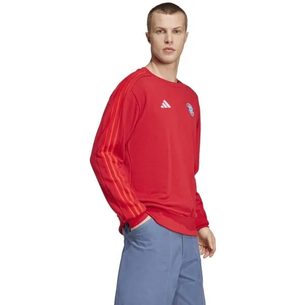 adidas FC BAYERN DNA SWT Pánska mikina, červená, veľkosť XXXL