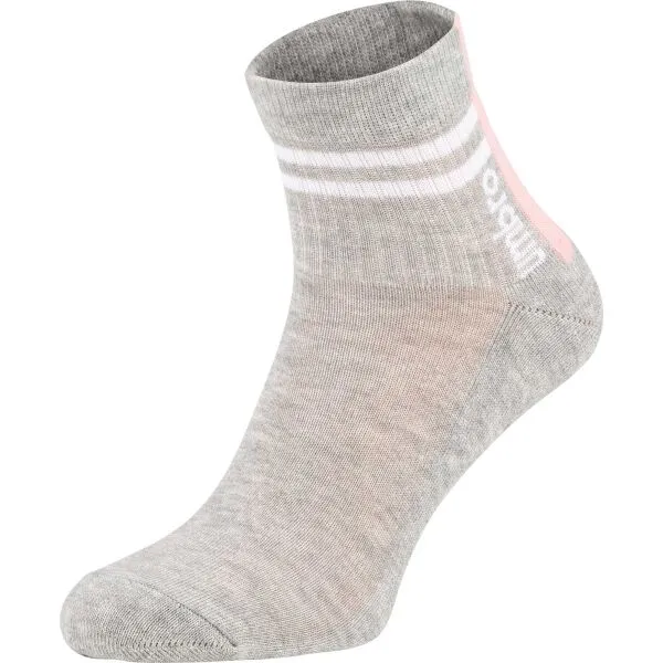 Umbro STRIPED SPORTS SOCKS JNR - 3 PACK Detské  ponožky, lososová, veľkosť 28-31