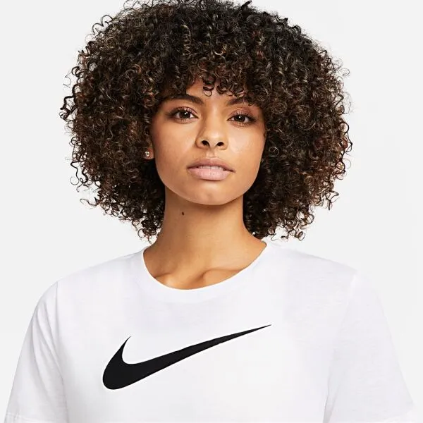 Nike NK DF TEE SWOOSH Dámske tričko, biela, veľkosť