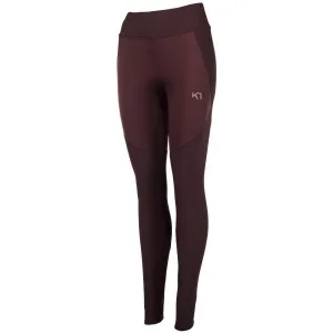 KARI TRAA TIRILL TIGHTS Dámske športové legíny, vínová, veľkosť