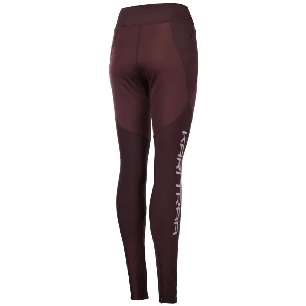 KARI TRAA TIRILL TIGHTS Dámske športové legíny, vínová, veľkosť