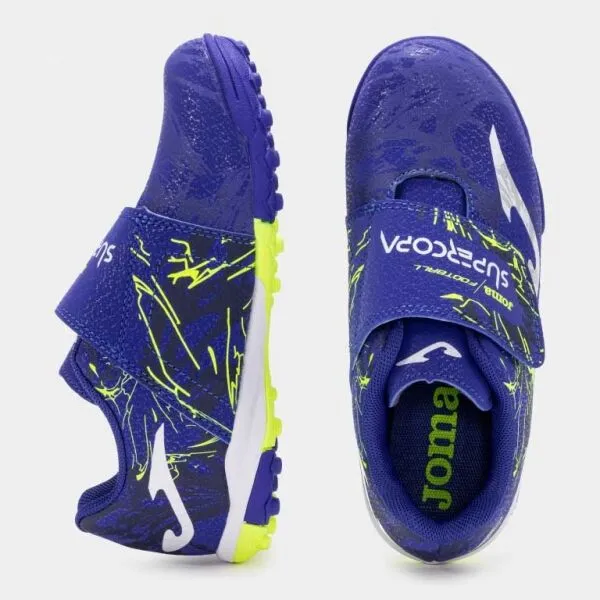 Chlapčenské futbalové kopačky turfy JOMA Super Copa 2403 K TF royal blue