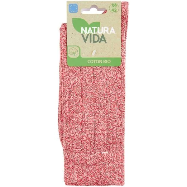 NATURA VIDA REGULAR ROUGE Dámske ponožky, ružová, veľkosť