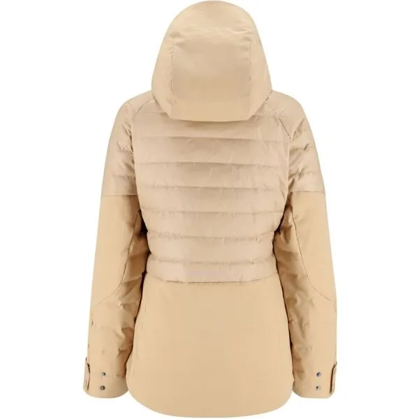 KARI TRAA RAGNHILD DOWN JACKET Dámska páperová lyžiarska bunda, béžová, veľkosť