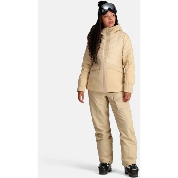KARI TRAA RAGNHILD DOWN JACKET Dámska páperová lyžiarska bunda, béžová, veľkosť
