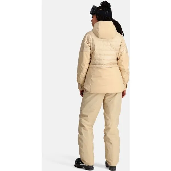 KARI TRAA RAGNHILD DOWN JACKET Dámska páperová lyžiarska bunda, béžová, veľkosť