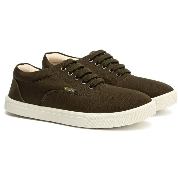 Oldcom TAYLOR Unisex bavlnené tenisky, khaki, veľkosť