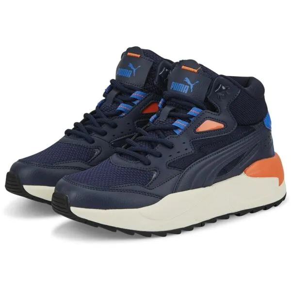Puma X-RAY SPEED MID WTR JR Chlapčenská obuv, tmavo modrá, veľkosť 38