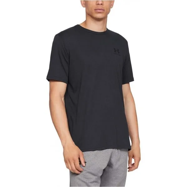 Under Armour SPORTSTYLE LEFT CHEST SS Pánske tričko, čierna, veľkosť