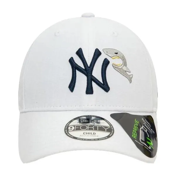 New Era NEW YORK YANKEES REPREVE CHILD ICON 9FORTY Detská šiltovka, biela, veľkosť