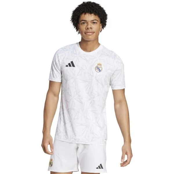 adidas REAL MADRID PRE-MATCH Pánske futbalové tričko, biela, veľkosť XXL