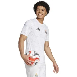 adidas REAL MADRID PRE-MATCH Pánske futbalové tričko, biela, veľkosť XXL