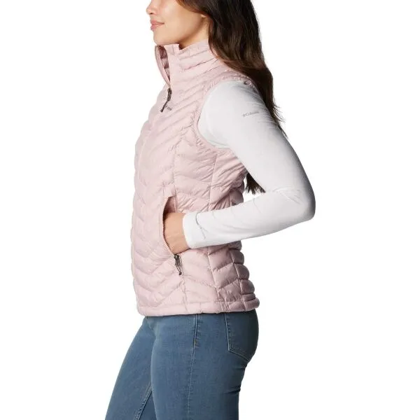 Columbia POWDER LITE VEST Dámska vesta, ružová, veľkosť