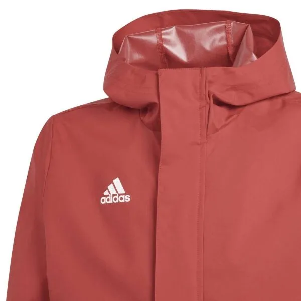 adidas ENTRADA 22 ALL-WEATHER Chlapčenská bunda, červená, veľkosť