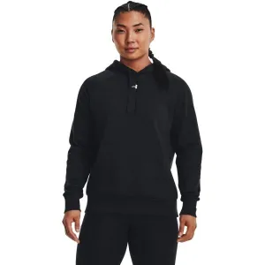 Under Armour RIVAL FLEECE HOODIE Dámska mikina, čierna, veľkosť