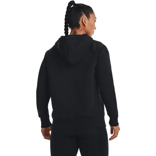 Under Armour RIVAL FLEECE HOODIE Dámska mikina, čierna, veľkosť