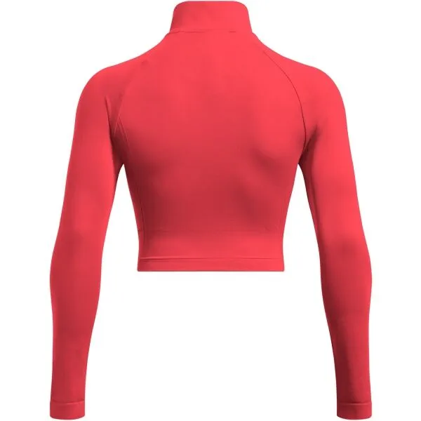 Under Armour VANISH SEAMLESS 1/4 ZIP Dámske tričko, červená, veľkosť
