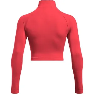 Under Armour VANISH SEAMLESS 1/4 ZIP Dámske tričko, červená, veľkosť