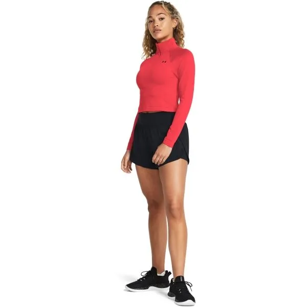 Under Armour VANISH SEAMLESS 1/4 ZIP Dámske tričko, červená, veľkosť