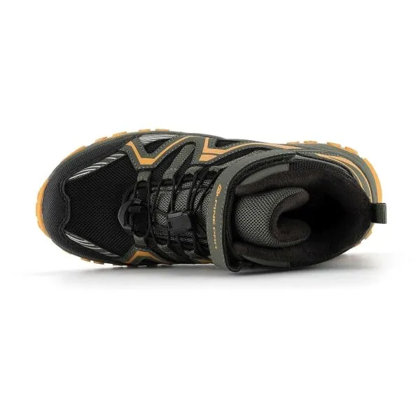 ALPINE PRO BOIRO Detská outdoorová obuv, khaki, veľkosť