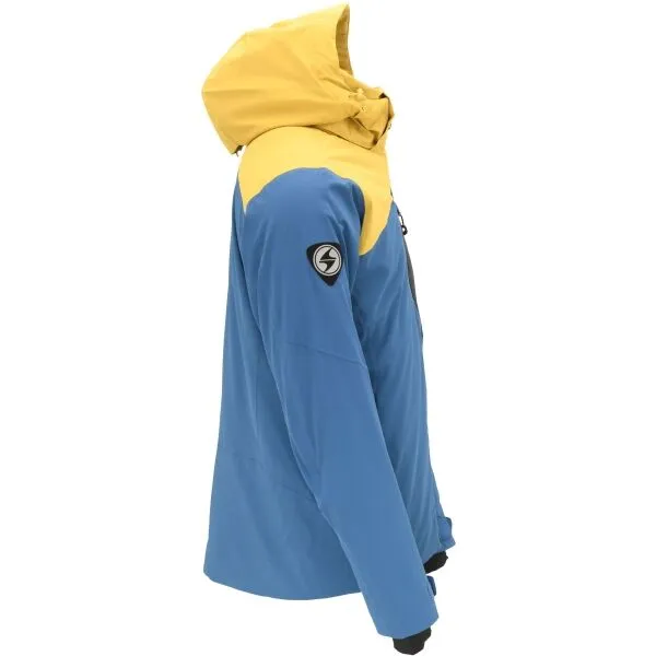 Pánska lyžiarska bunda s kapucňou BLIZZARD Ski Jacket Leogang, petroleum mustard yellow