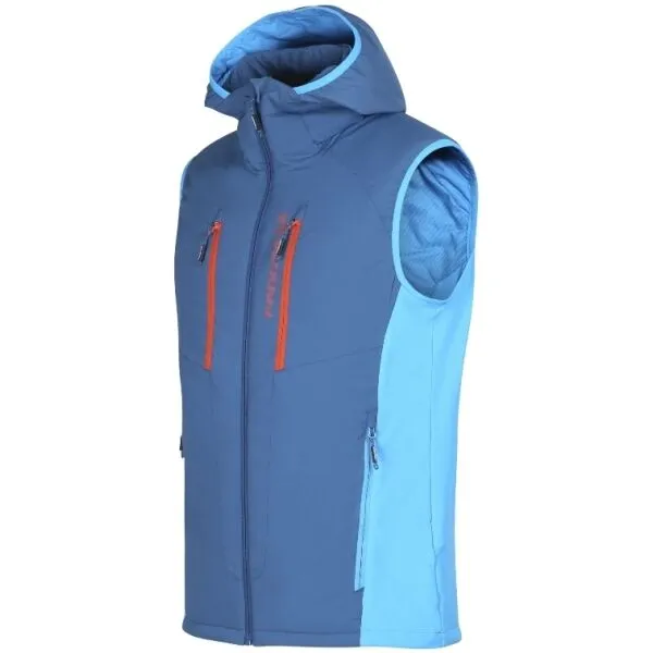 PROGRESS VENDOR VEST Pánska hybrisdná vesta, modrá, veľkosť XXL