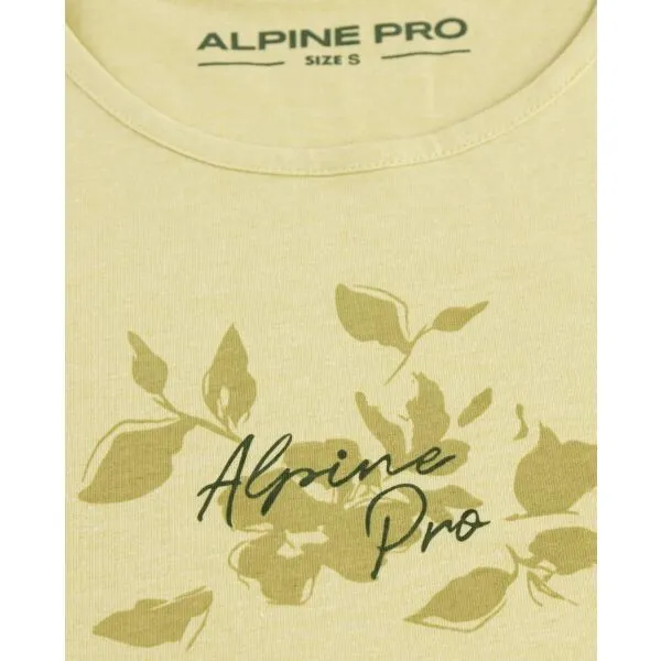 ALPINE PRO ELFA Dámske tričko, svetlo zelená, veľkosť