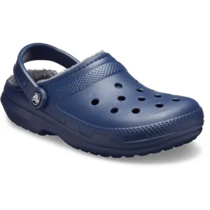 Crocs CLASSIC FUZZ LINED CLOG Dámska nazúvacia obuv, tmavo modrá, veľkosť 36/37