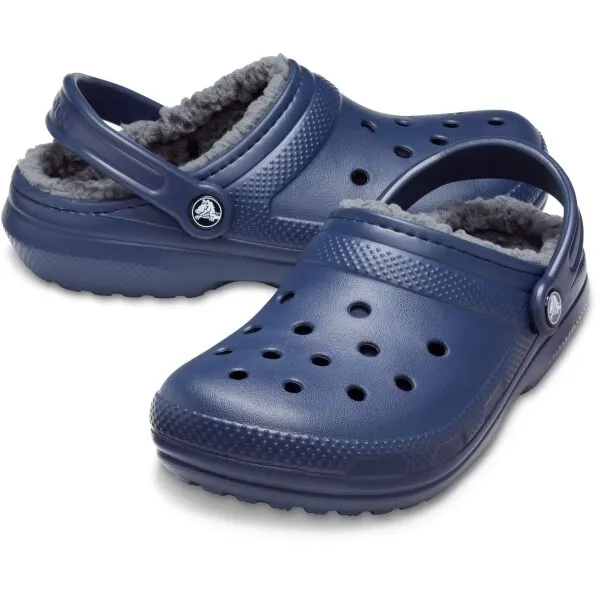 Crocs CLASSIC FUZZ LINED CLOG Dámska nazúvacia obuv, tmavo modrá, veľkosť 36/37