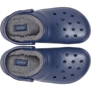 Crocs CLASSIC FUZZ LINED CLOG Dámska nazúvacia obuv, tmavo modrá, veľkosť 36/37