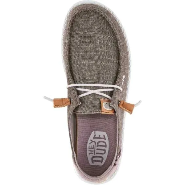 HEY DUDE WENDY CHAMBRAY BOHO Dámska voľnočasová obuv, hnedá, veľkosť