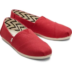 TOMS RECYCLED COT CAN WM ALPR Dámske espadrilky, červená, veľkosť