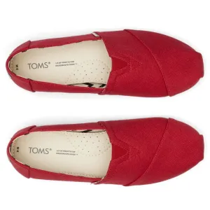 TOMS RECYCLED COT CAN WM ALPR Dámske espadrilky, červená, veľkosť