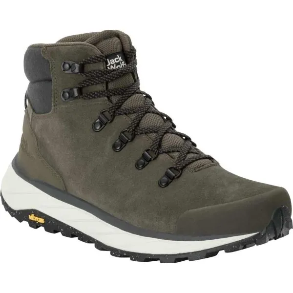 Jack Wolfskin TERRAVENTURE URBAN MID M Pánska outdoorová obuv, tmavo sivá, veľkosť