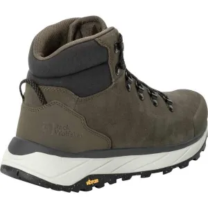 Jack Wolfskin TERRAVENTURE URBAN MID M Pánska outdoorová obuv, tmavo sivá, veľkosť