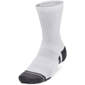 Under Armour PERFORMANCE COTTON 3P MID Unisex ponožky, biela, veľkosť L