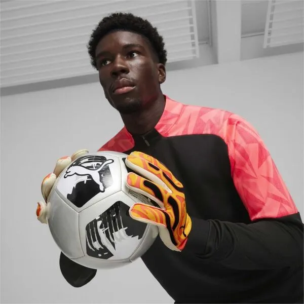 Puma ULTRA ULTIMATE HYBRID Pánske brankárske rukavice, oranžová, veľkosť