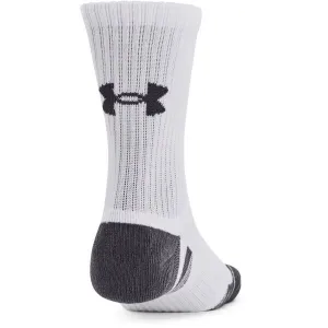 Ponožky Under Armour UA Performance Cotton 3 Pack Mid Crew - white/white/pitch gray