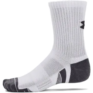 Ponožky Under Armour UA Performance Cotton 3 Pack Mid Crew - white/white/pitch gray