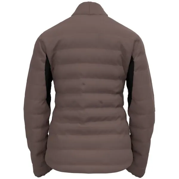 Odlo ASCENT N-THERMIC HYBRID INSULATED JACKET Dámska hybridná bunda, hnedá, veľkosť