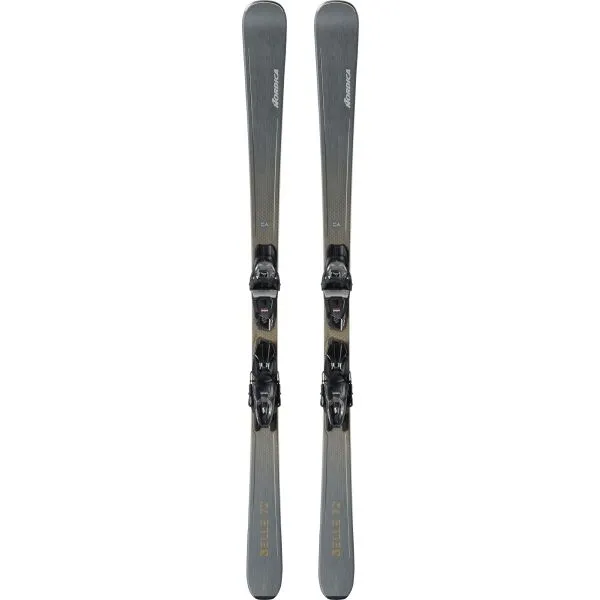 Nordica BELLE 72 CA + FDT TP2 COMPACT 10 GW Dámske zjazdové lyže, tmavo sivá, veľkosť