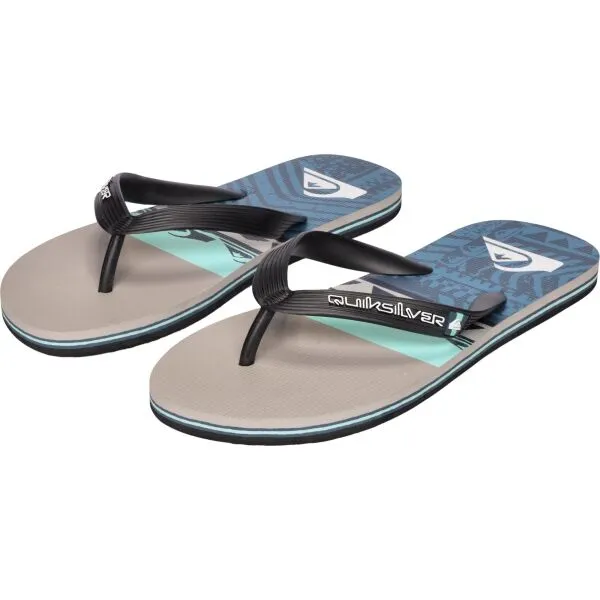 Quiksilver MOLOKAI PANEL Pánske žabky, modrá, veľkosť 40
