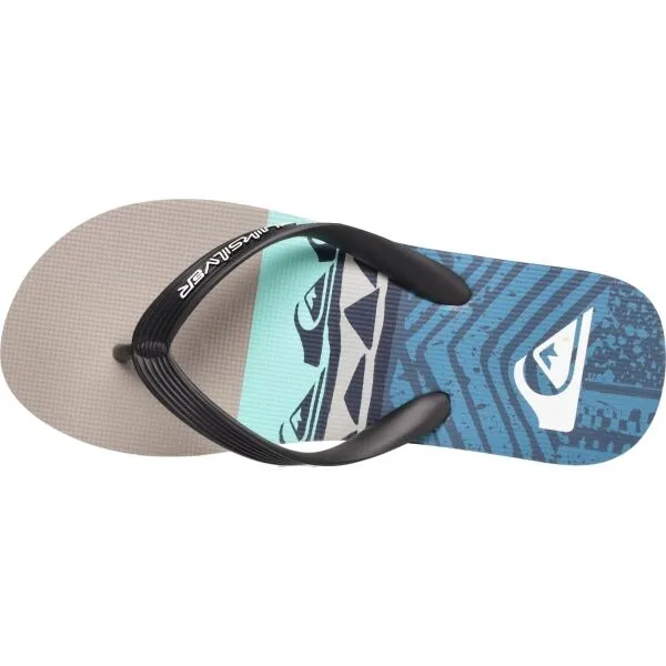 Quiksilver MOLOKAI PANEL Pánske žabky, modrá, veľkosť 40